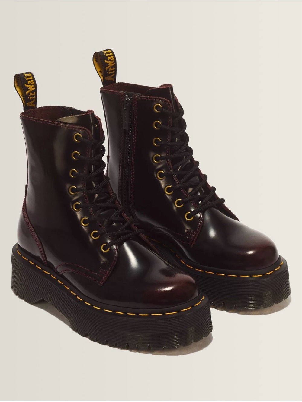 Dr. Marten Maroon platform boots
